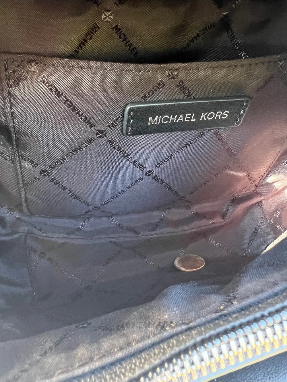 NEW Michael Kors 2-in-1 Leather Sling Purse Black Bag